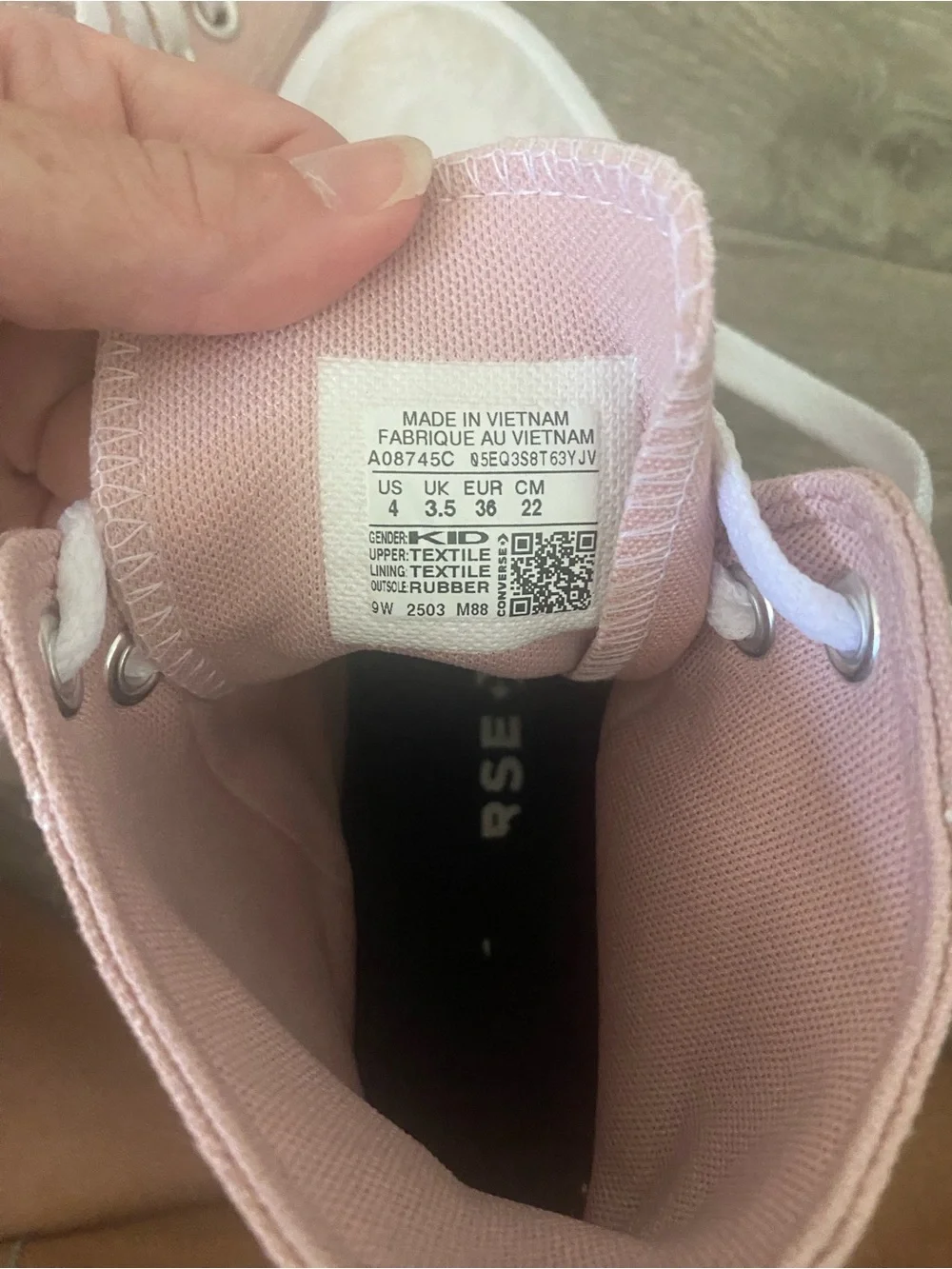 Converse Kids Pink High-Top Platform Sneakers